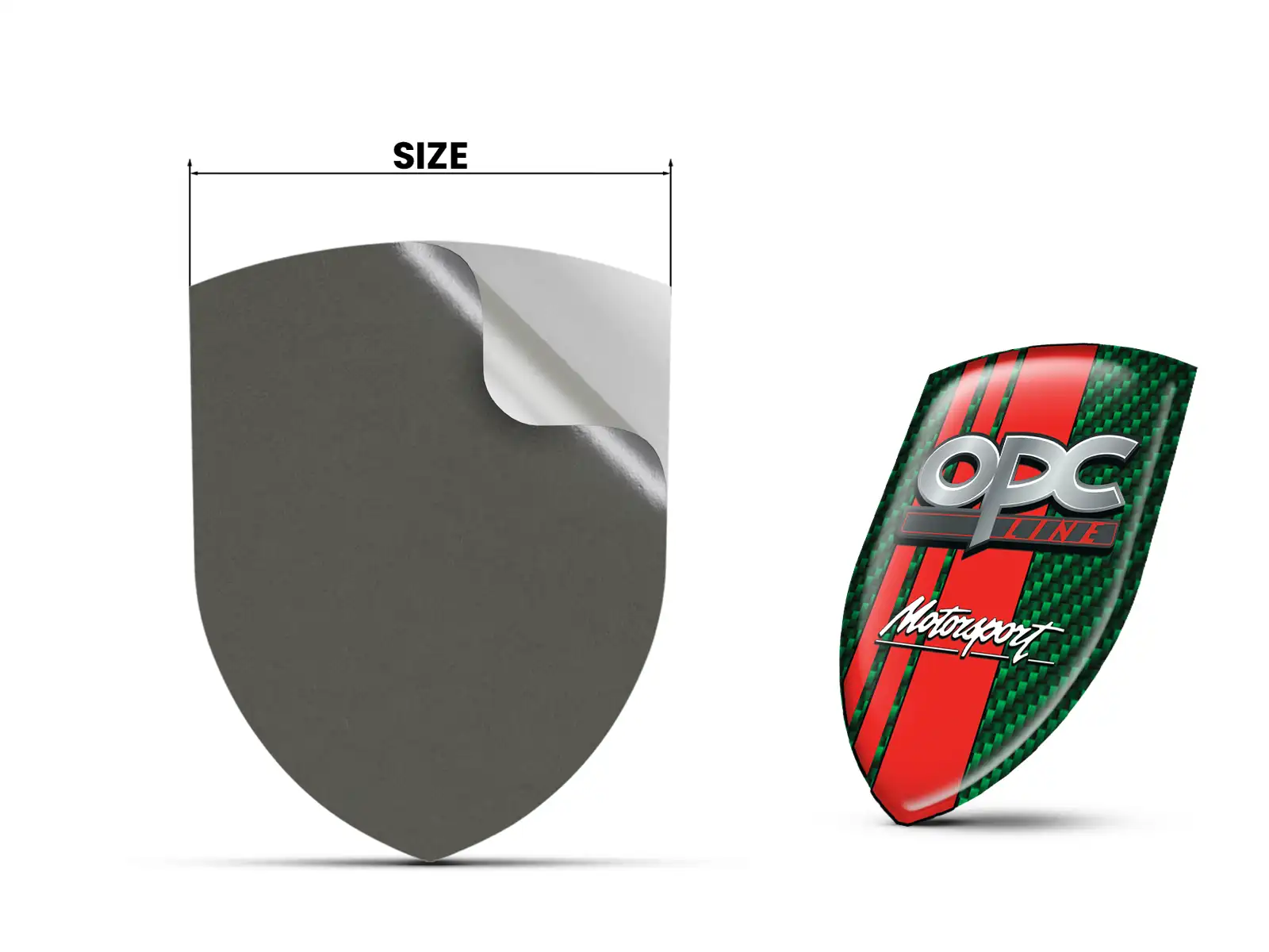 OPC Car Silicone Badges Durable High Quality Professional